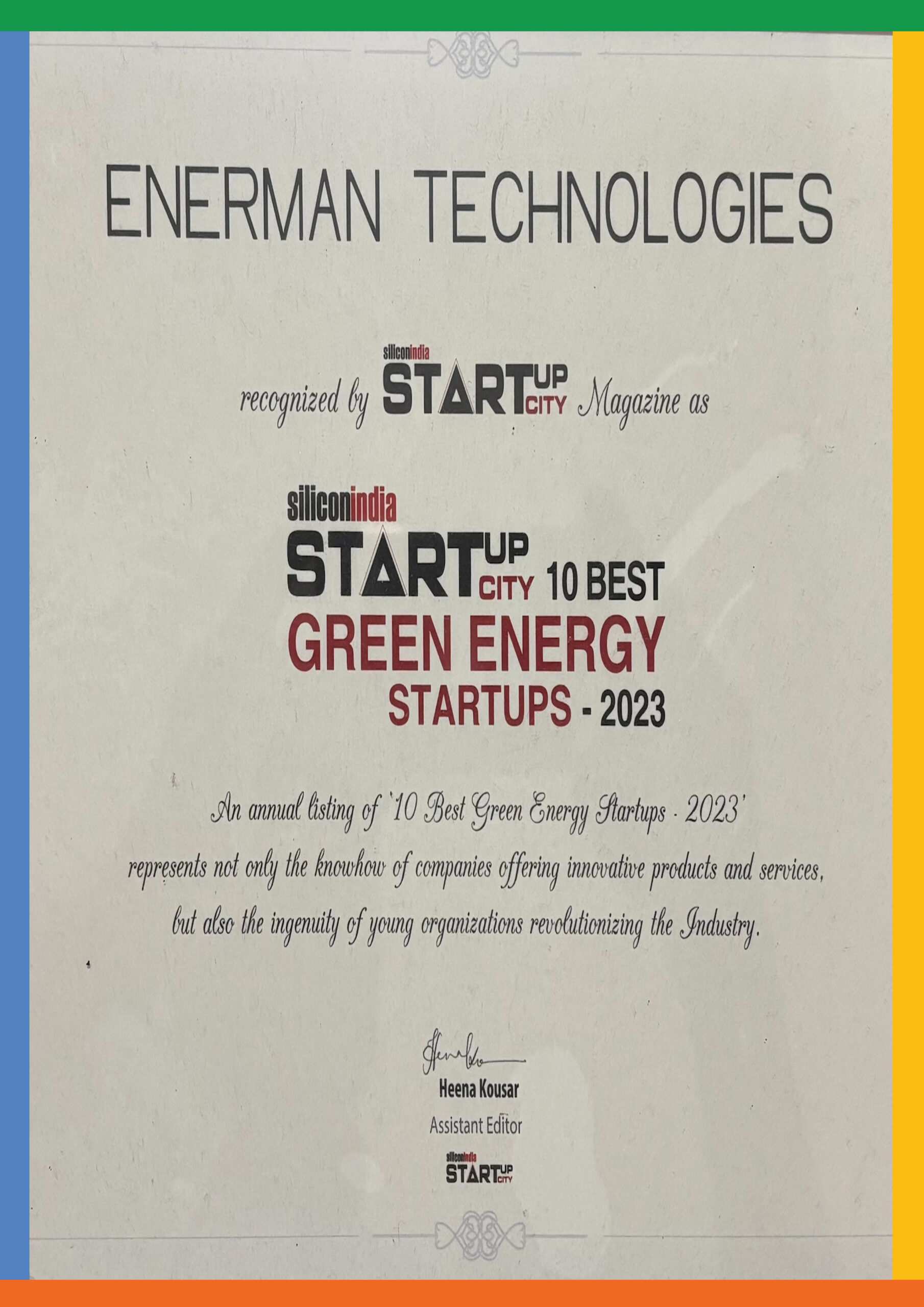 siliconindia startup city 10 best green energy startups 2023